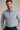 Camisa moda manga larga rayas azul