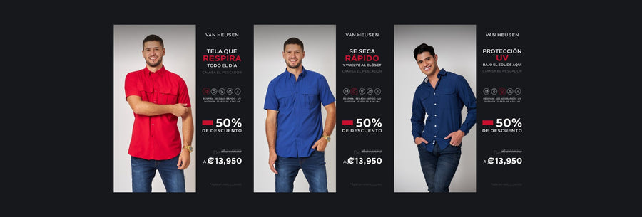 Camisas tipo Columbia El Pescador al 50%